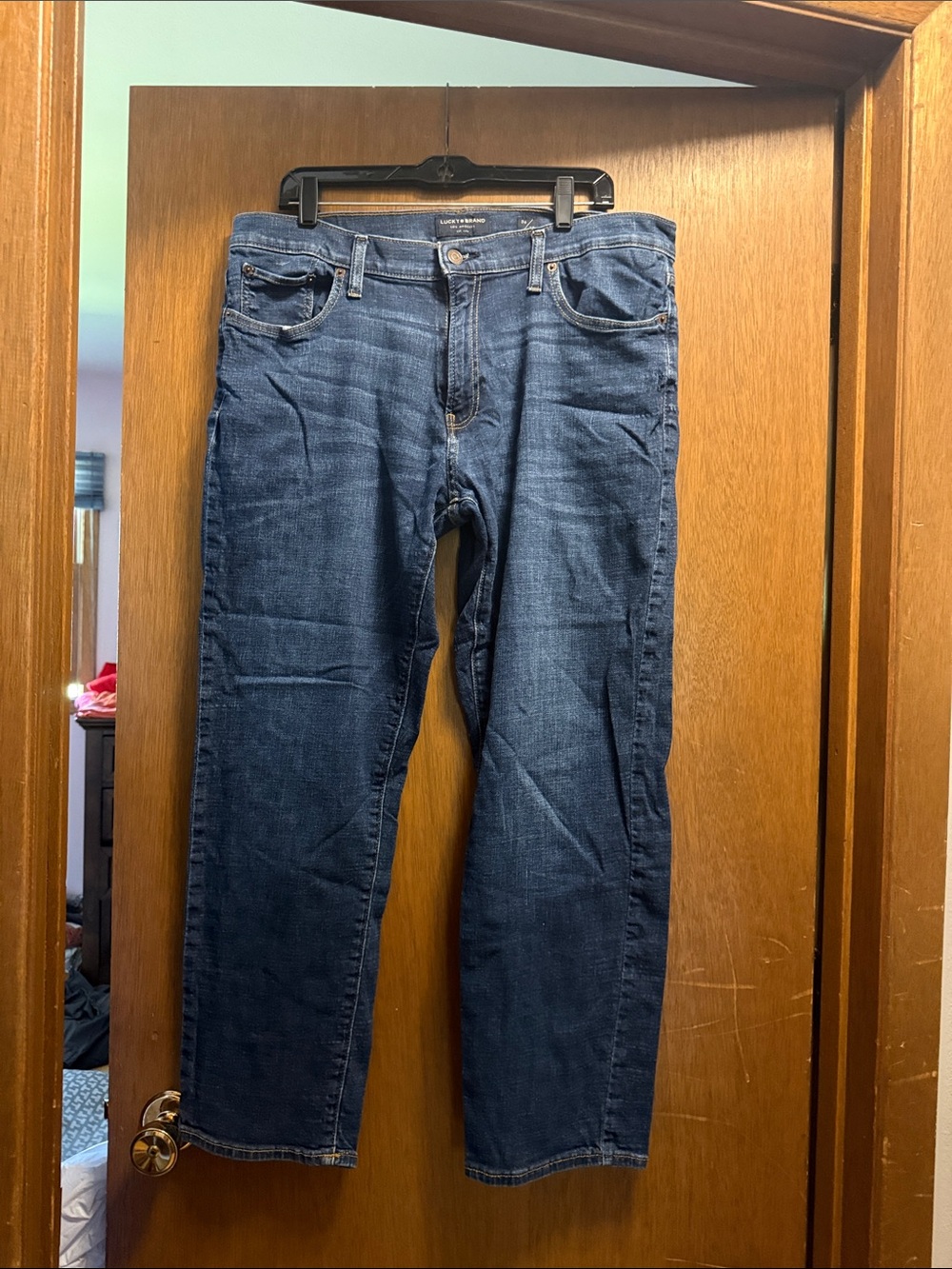 Men's Lucky Brand 221 Dark Blue Straight-Leg Jeans